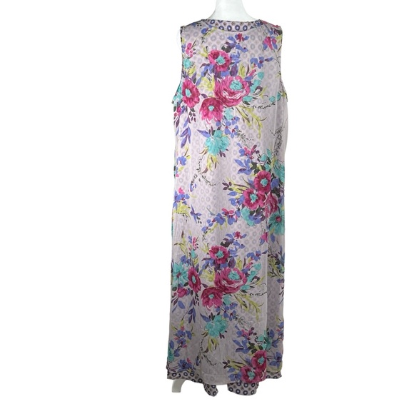 Vasna Desire Multi Print Sleeveless Maxi Dress Size 1X - Picture 4 of 9